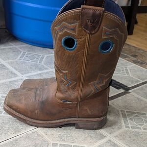 Brown Leather Cowboy Boots